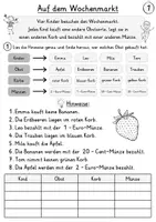 Vorschau - Arbeitsblätter - Logicals Obst und Gemüse | Logikrätsel für die Grundschule inkl. Lösungen - Seite 1