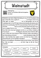 Vorschau - Unterrichtsreihen - Weinstadt Lückentext mit Wortspeicher Hörverstehen und Suchsel - Seite 1