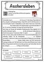 Vorschau - Unterrichtsreihen - Aschersleben Lückentext mit Wortspeicher Hörverstehen und Suchsel - Seite 1