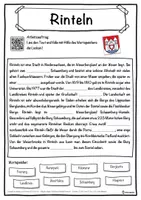 Vorschau - Unterrichtsreihen - Rinteln Lückentext mit Wortspeicher Hörverstehen und Suchsel - Seite 1
