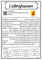 Vorschau - Unterrichtsreihen - Lüdinghausen Lückentext mit Wortspeicher Hörverstehen und Suchsel - Seite 1