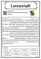 Vorschau - Unterrichtsreihen - Lennestadt Lückentext mit Wortspeicher Hörverstehen und Suchsel - Seite 1