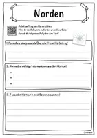 Vorschau - Unterrichtsreihen - Norden Lückentext mit Wortspeicher Hörverstehen und Suchsel - Seite 3