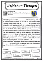 Vorschau - Unterrichtsreihen - Waldshut-Tiengen Lückentext mit Wortspeicher Hörverstehen und Suchsel - Seite 1