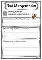 Vorschau - Unterrichtsreihen - Bad Mergentheim Lückentext mit Wortspeicher Hörverstehen und Suchsel - Seite 3