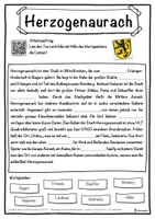Vorschau - Unterrichtsreihen - Herzogenaurach Lückentext mit Wortspeicher Hörverstehen und Suchsel - Seite 1