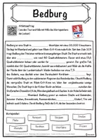 Vorschau - Unterrichtsreihen - Bedburg Lückentext mit Wortspeicher Hörverstehen und Suchsel - Seite 1