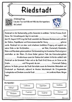 Vorschau - Unterrichtsreihen - Riedstadt Lückentext mit Wortspeicher Hörverstehen und Suchsel - Seite 1