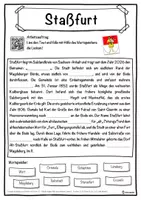 Vorschau - Unterrichtsreihen - Staßfurt Lückentext mit Wortspeicher Hörverstehen und Suchsel - Seite 1