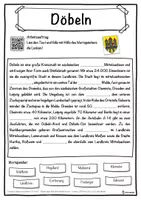 Vorschau - Unterrichtsreihen - Döbeln Lückentext mit Wortspeicher Hörverstehen und Suchsel - Seite 1