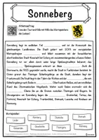 Vorschau - Unterrichtsreihen - Sonneberg Lückentext mit Wortspeicher Hörverstehen und Suchsel - Seite 1