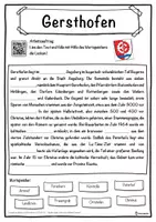 Vorschau - Unterrichtsreihen - Gersthofen Lückentext mit Wortspeicher Hörverstehen und Suchsel - Seite 1