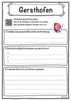 Vorschau - Unterrichtsreihen - Gersthofen Lückentext mit Wortspeicher Hörverstehen und Suchsel - Seite 3