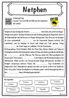 Vorschau - Unterrichtsreihen - Netphen Lückentext mit Wortspeicher Hörverstehen und Suchsel - Seite 1