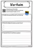 Vorschau - Unterrichtsreihen - Wertheim Lückentext mit Wortspeicher Hörverstehen und Suchsel - Seite 3