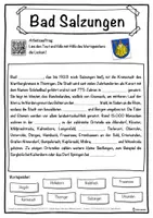 Vorschau - Unterrichtsreihen - Bad Salzungen Lückentext mit Wortspeicher Hörverstehen und Suchsel - Seite 1