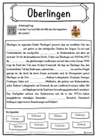 Vorschau - Unterrichtsreihen - Überlingen Lückentext mit Wortspeicher Hörverstehen und Suchsel - Seite 1
