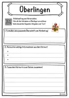 Vorschau - Unterrichtsreihen - Überlingen Lückentext mit Wortspeicher Hörverstehen und Suchsel - Seite 3