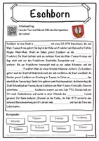 Vorschau - Unterrichtsreihen - Eschborn Lückentext mit Wortspeicher Hörverstehen und Suchsel - Seite 1