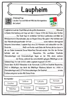 Vorschau - Unterrichtsreihen - Laupheim Lückentext mit Wortspeicher Hörverstehen und Suchsel - Seite 1