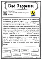 Vorschau - Unterrichtsreihen - Bad Rappenau Lückentext mit Wortspeicher Hörverstehen und Suchsel - Seite 1