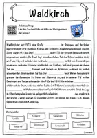 Vorschau - Unterrichtsreihen - Waldkirch Lückentext mit Wortspeicher Hörverstehen und Suchsel - Seite 1
