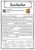 Vorschau - Unterrichtsreihen - Sonthofen Lückentext mit Wortspeicher Hörverstehen und Suchsel - Seite 1