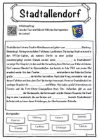 Vorschau - Unterrichtsreihen - Stadtallendorf Lückentext mit Wortspeicher Hörverstehen und Suchsel - Seite 1