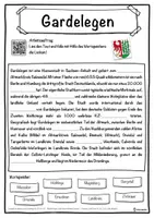 Vorschau - Unterrichtsreihen - Gardelegen Lückentext mit Wortspeicher Hörverstehen und Suchsel - Seite 1