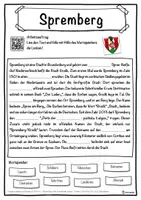 Vorschau - Unterrichtsreihen - Spremberg Lückentext mit Wortspeicher Hörverstehen und Suchsel - Seite 1