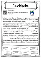Vorschau - Unterrichtsreihen - Puchheim Lückentext mit Wortspeicher Hörverstehen und Suchsel - Seite 1