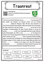 Vorschau - Unterrichtsreihen - Traunreut Lückentext mit Wortspeicher Hörverstehen und Suchsel - Seite 1
