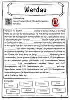 Vorschau - Unterrichtsreihen - Werdau Lückentext mit Wortspeicher Hörverstehen und Suchsel - Seite 1
