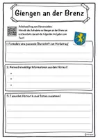 Vorschau - Unterrichtsreihen - Giengen an der Brenz Lückentext mit Wortspeicher Hörverstehen und Suchsel - Seite 3