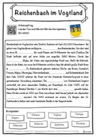Vorschau - Unterrichtsreihen - Reichenbach im Vogtland Lückentext mit Wortspeicher Hörverstehen und Suchsel - Seite 1
