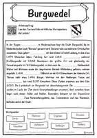 Vorschau - Unterrichtsreihen - Burgwedel Lückentext mit Wortspeicher Hörverstehen und Suchsel - Seite 1