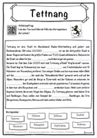 Vorschau - Unterrichtsreihen - Tettnang Lückentext mit Wortspeicher Hörverstehen und Suchsel - Seite 1
