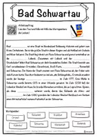 Vorschau - Unterrichtsreihen - Bad Schwartau Lückentext mit Wortspeicher Hörverstehen und Suchsel - Seite 1