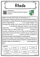 Vorschau - Unterrichtsreihen - Rhede Lückentext mit Wortspeicher Hörverstehen und Suchsel - Seite 1