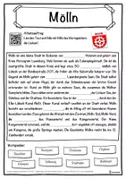 Vorschau - Unterrichtsreihen - Mölln Lückentext mit Wortspeicher Hörverstehen und Suchsel - Seite 1