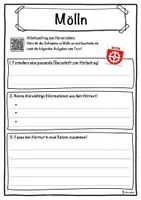 Vorschau - Unterrichtsreihen - Mölln Lückentext mit Wortspeicher Hörverstehen und Suchsel - Seite 3
