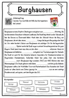 Vorschau - Unterrichtsreihen - Burghausen Lückentext mit Wortspeicher Hörverstehen und Suchsel - Seite 1