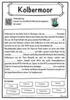 Vorschau - Unterrichtsreihen - Kolbermoor Lückentext mit Wortspeicher Hörverstehen und Suchsel - Seite 1