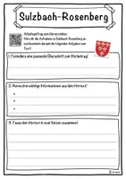 Vorschau - Unterrichtsreihen - Sulzbach-Rosenberg Lückentext mit Wortspeicher Hörverstehen und Suchsel - Seite 3