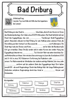 Vorschau - Unterrichtsreihen - Bad Driburg Lückentext mit Wortspeicher Hörverstehen und Suchsel - Seite 1