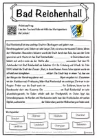 Vorschau - Unterrichtsreihen - Bad Reichenhall Lückentext mit Wortspeicher Hörverstehen und Suchsel - Seite 1