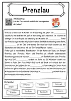 Vorschau - Unterrichtsreihen - Prenzlau Lückentext mit Wortspeicher Hörverstehen und Suchsel - Seite 1