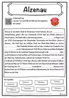 Vorschau - Unterrichtsreihen - Alzenau Lückentext mit Wortspeicher Hörverstehen und Suchsel - Seite 1