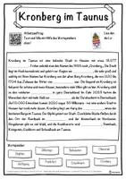 Vorschau - Unterrichtsreihen - Kronberg im Taunus Lückentext mit Wortspeicher Hörverstehen und Suchsel - Seite 1
