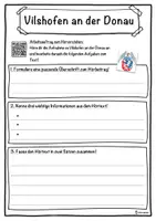 Vorschau - Unterrichtsreihen - Vilshofen an der Donau Lückentext mit Wortspeicher Hörverstehen und Suchsel - Seite 3